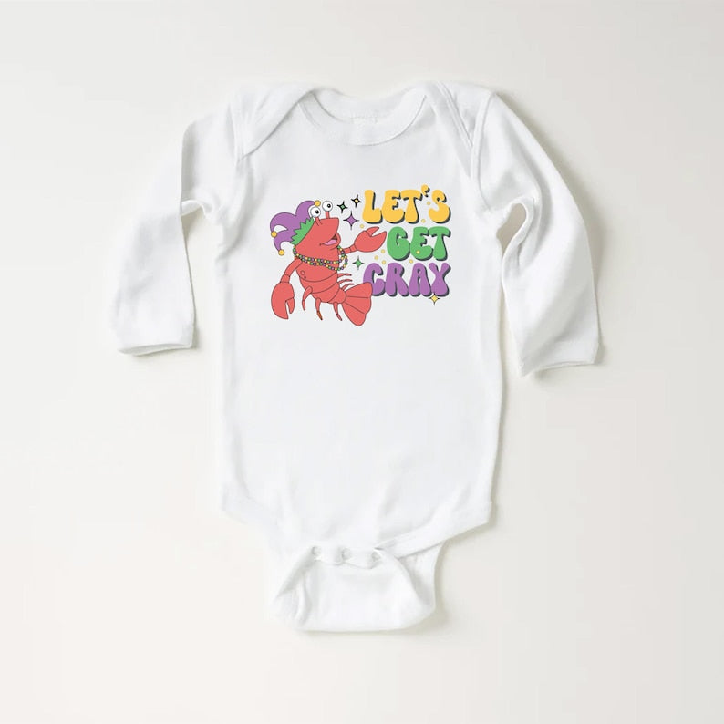 Let’s Get Cray Mardi Gras Baby Sweatshirt