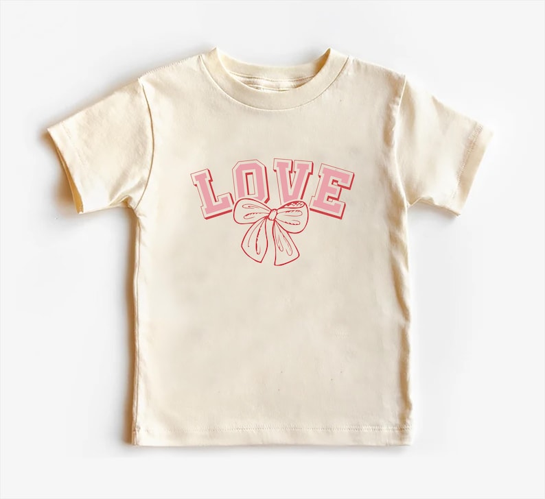 Vintage Love Baby Bodysuit, Cute Girls Bow Valentine’s Day Outfit