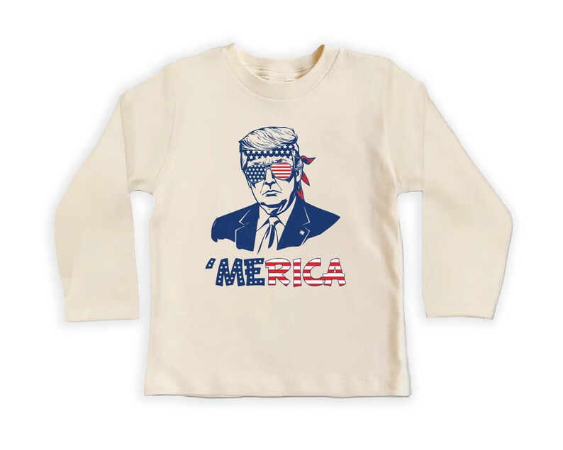 Trump Merica Baby Shirt, Patriotic USA Election Gift