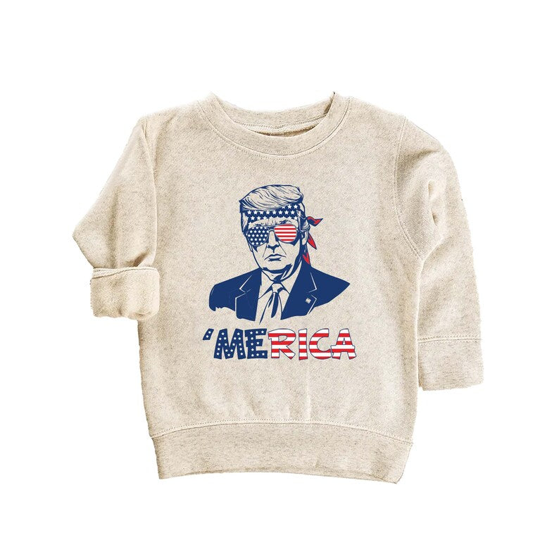 Trump Merica Baby Shirt, Patriotic USA Election Gift