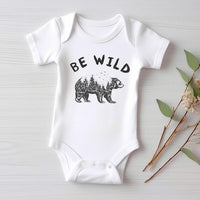 Be Wild Baby Shirt, Outdoor Camping Baby Clothes