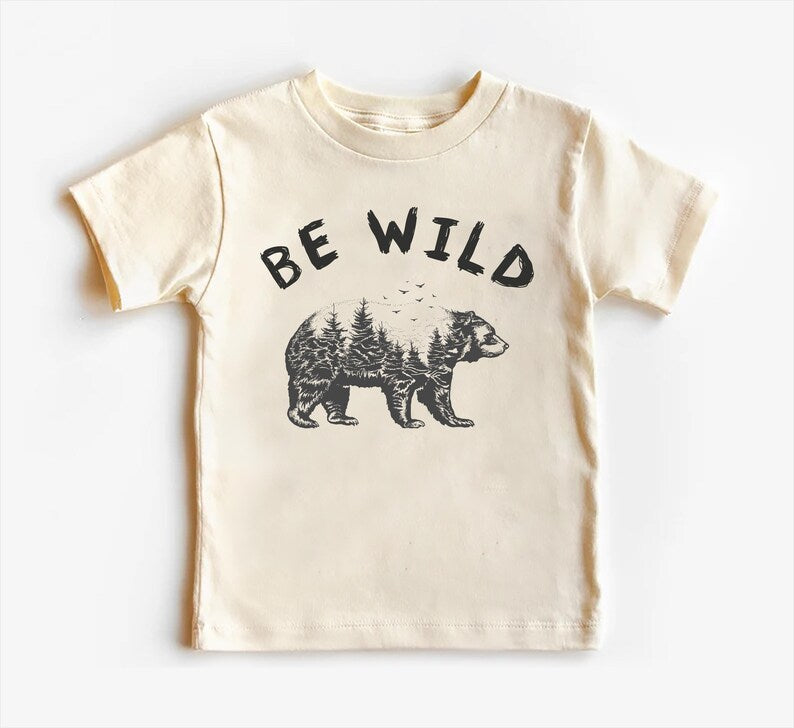 Be Wild Baby Shirt, Outdoor Camping Baby Clothes