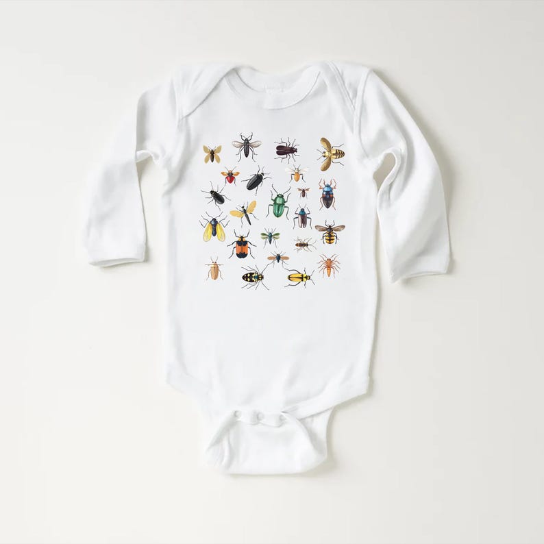 Bug Baby Bodysuit, Entomology Bug Lover Birthday Gift for Kids