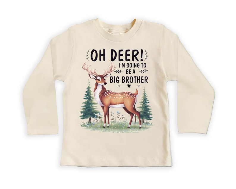 Oh Deer I’m Going to Be a Big Brother Baby Bodysuit