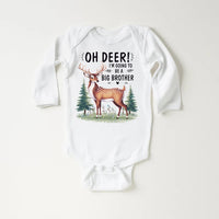 Oh Deer I’m Going to Be a Big Brother Baby Bodysuit