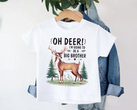 Oh Deer I’m Going to Be a Big Brother Baby Bodysuit