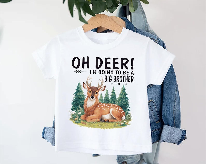 Oh Deer I’m Going to Be a Big Brother Baby Sweatshirt