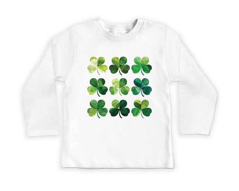 St. Patrick's Day Shamrock Baby Shirt, Newborn St. Paddys Outfit