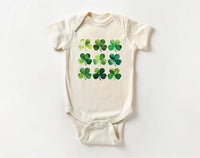 St. Patrick's Day Shamrock Baby Shirt, Newborn St. Paddys Outfit