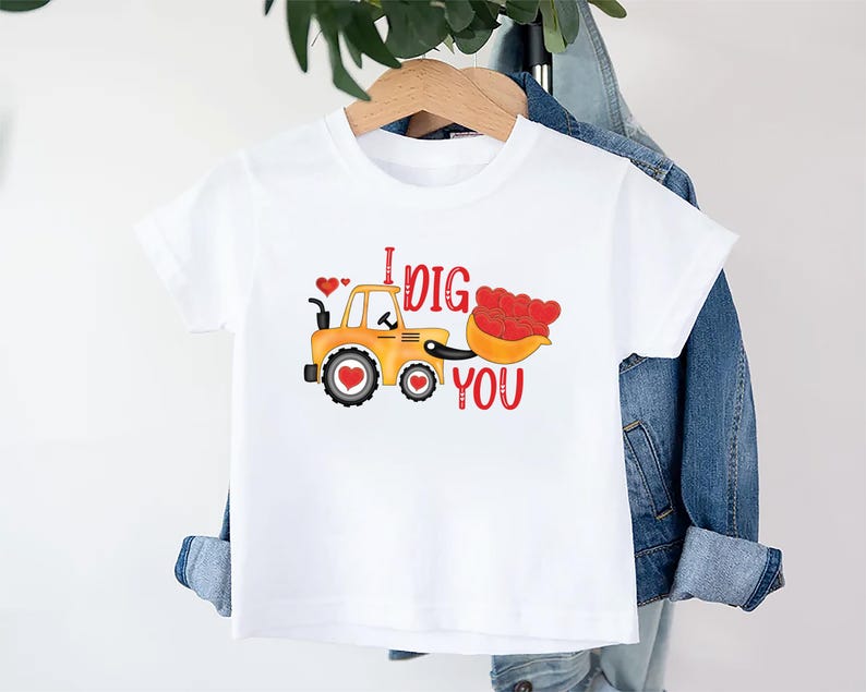 Valentine’s Day Baby Shirt, I Dig You Valentine Gift