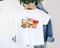 Valentine’s Day Baby Shirt, I Dig You Valentine Gift