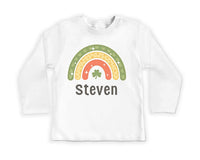 Personalized St. Patrick's Day Baby Sweatshirt, St. Patty's Day Rainbow Baby Outfit