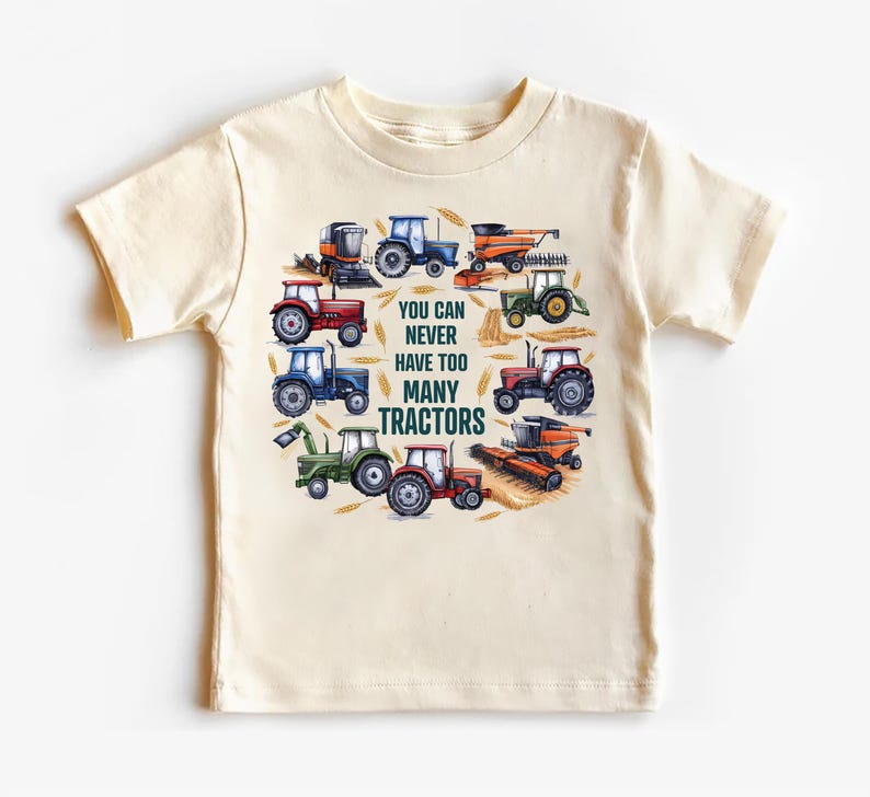 You Can Never Have Too Many Tractors Baby Bodysuit, Tractor Outfit