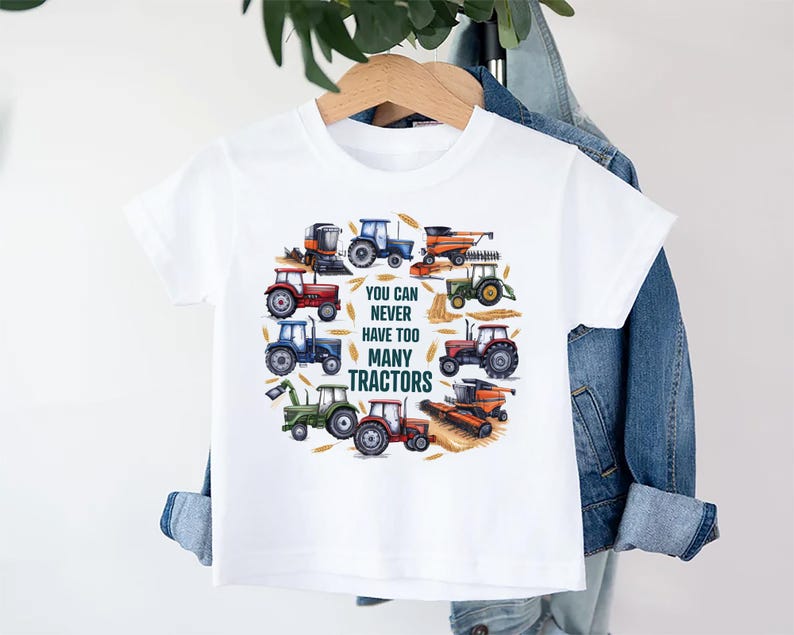 You Can Never Have Too Many Tractors Baby Bodysuit, Tractor Outfit