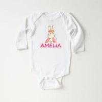 Personalized Easter Bunny Baby Bodysuit, Adorable Bunny Gift