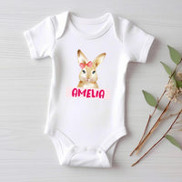 Personalized Easter Bunny Baby Shirt, Adorable Bunny Gift