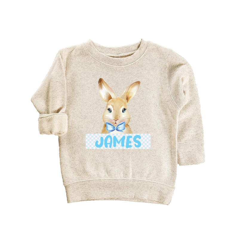 Personalized Boys Easter Baby Sweatshirt, Spring Outfit for Boys