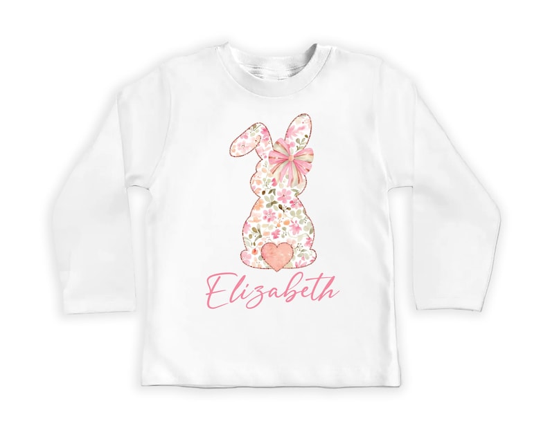 Personalized Girls Easter Baby Sweatshirt, Spring Outfit for Girls