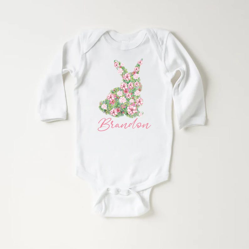 Personalized Girls Easter Baby Sweatshirt, Spring Outfit for Girls