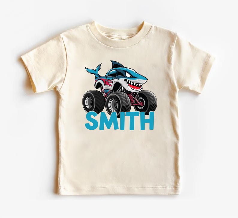 Monster Truck Baby Sweatshirt, Personalized Kids Outfit for Truck Lovers