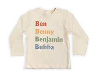 Boy Nickname Baby Sweatshirt, Cute Vintage Baby Clothes