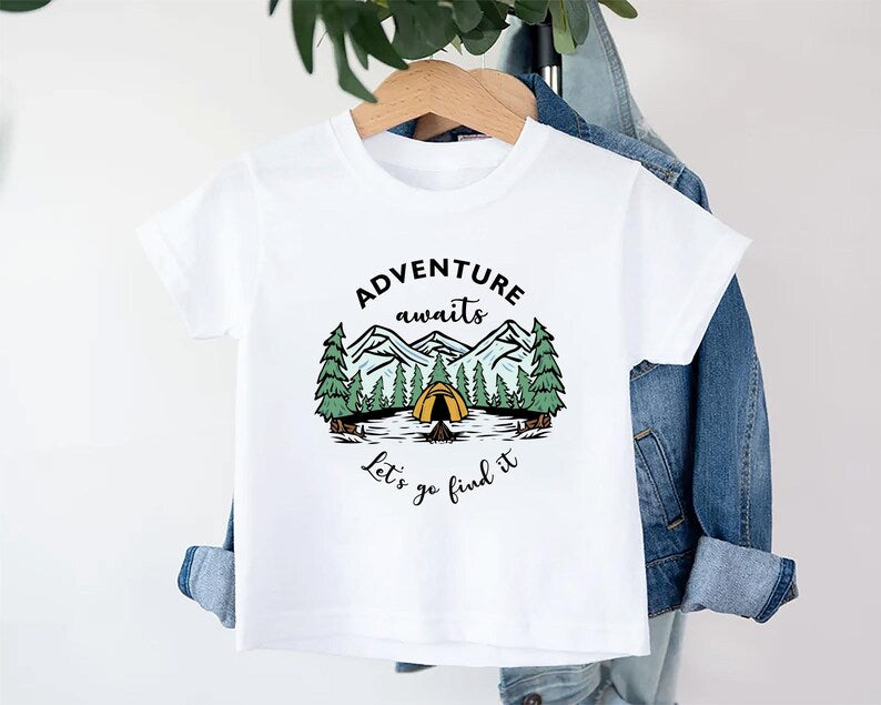 Adventure Awaits Let's Go Find It Baby Sweatshirt, Camping Nature Explore Gift