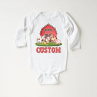 Farm Life Baby Shirt, Custom Farm Name Outfit