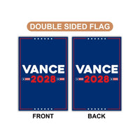 JD Vance 2028 Garden Flag, 12x18 Inch Double Sided, JD Vance Lawn Flag, 45 47 President Donald Trump Flag, Trump Won Get Over It Flag