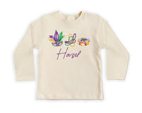 Mardi Gras Baby Bodysuit, Adorable Mardi Gras Parade Outfit for Boys and Girls