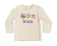 Mardi Gras Baby Shirt, Adorable Mardi Gras Parade Outfit for Boys and Girls