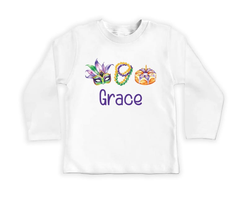 Mardi Gras Baby Shirt, Adorable Mardi Gras Parade Outfit for Boys and Girls