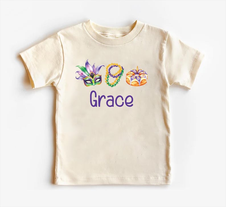 Mardi Gras Baby Shirt, Adorable Mardi Gras Parade Outfit for Boys and Girls