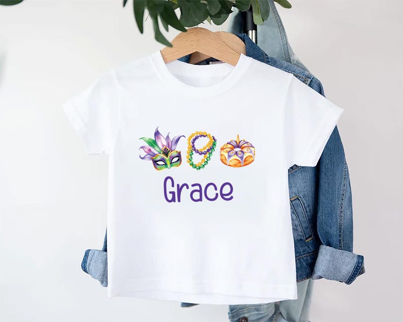 Mardi Gras Baby Shirt, Adorable Mardi Gras Parade Outfit for Boys and Girls