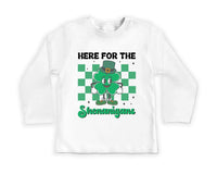 St. Patrick's Day Baby Shirt, Four Leaf Clover Kids Outfit for St. Paddy’s Day