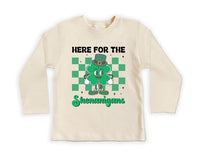 St. Patrick's Day Baby Sweatshirt, Four Leaf Clover Kids Outfit for St. Paddy’s Day