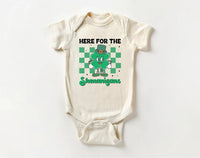 St. Patrick's Day Baby Sweatshirt, Four Leaf Clover Kids Outfit for St. Paddy’s Day