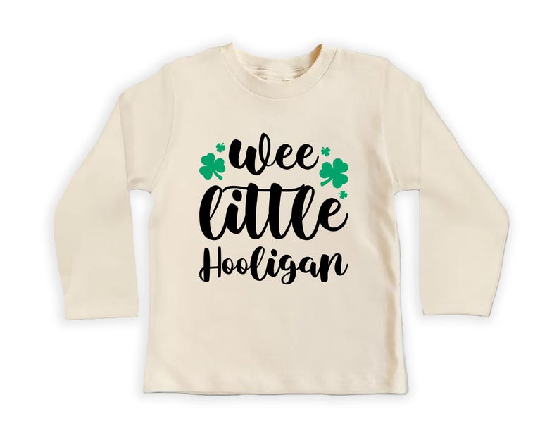 Wee Little Hooligan Baby Shirt, Adorable Irish Outfit for Kids and Toddlers