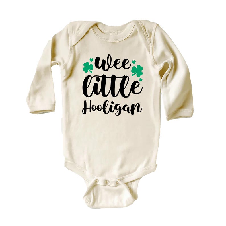 Wee Little Hooligan Baby Sweatshirt, Adorable Irish Outfit for Kids and Toddlers