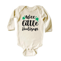 Wee Little Hooligan Baby Bodysuit, Adorable Irish Outfit for Kids and Toddlers