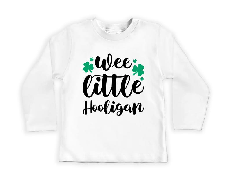 Wee Little Hooligan Baby Bodysuit, Adorable Irish Outfit for Kids and Toddlers