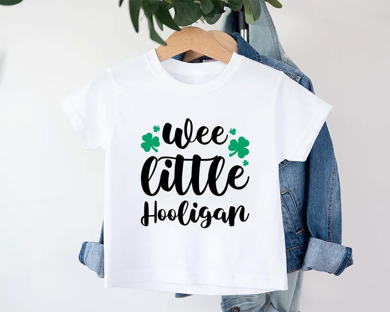 Wee Little Hooligan Baby Bodysuit, Adorable Irish Outfit for Kids and Toddlers