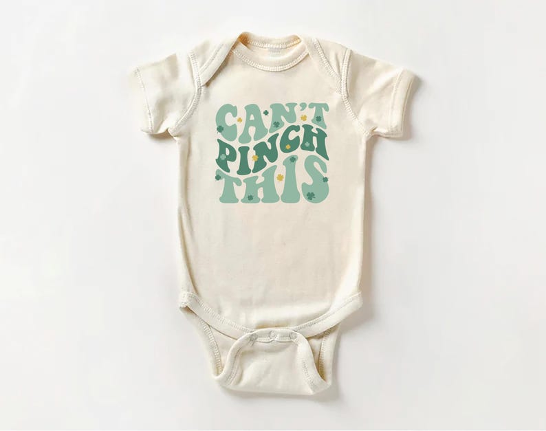 Can't Pinch This Baby Shirt, Cute St. Paddy's Day Kids Outfit