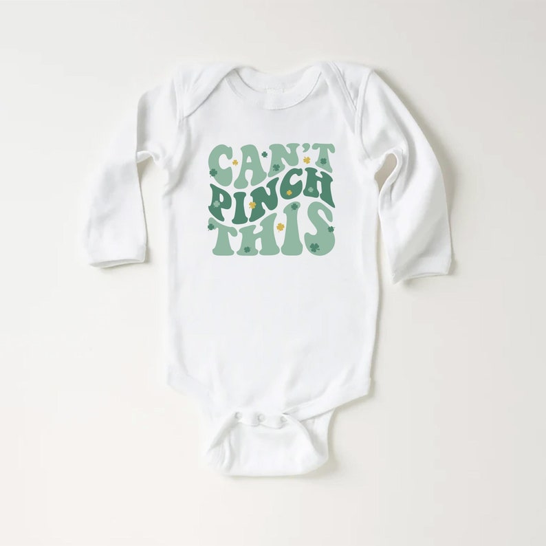 Can't Pinch This Baby Shirt, Cute St. Paddy's Day Kids Outfit