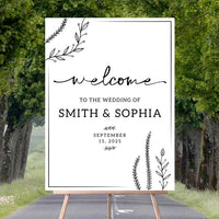 Wedding Welcome Sign, Personalized Wedding Sign, Welcome to the Wedding Sign