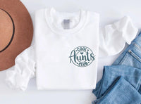 Cool Aunts Club Embroidered Sweatshirt, Gift for Cool Aunts from Niece