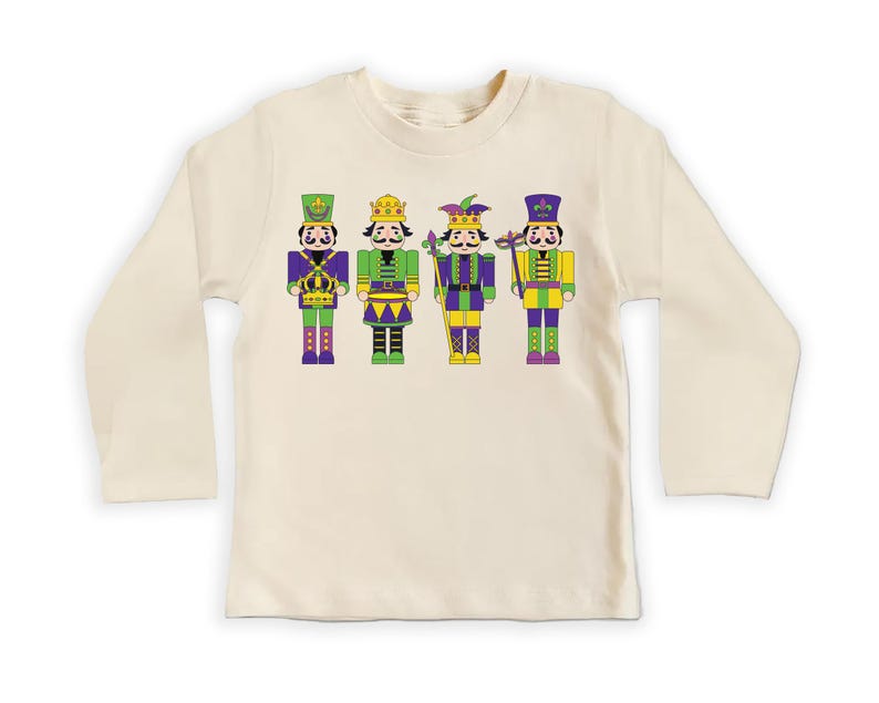 Nutcracker Mardi Gras Baby Shirt, Adorable Mardi Gras Kids Outfit Celebrations