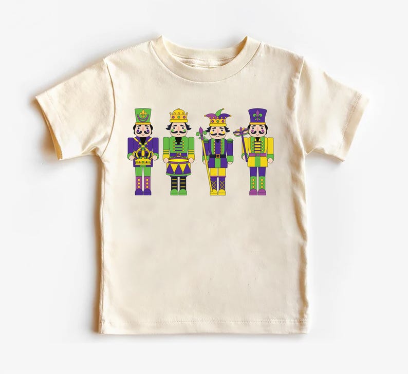 Nutcracker Mardi Gras Baby Shirt, Adorable Mardi Gras Kids Outfit Celebrations