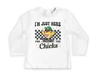 I'm Just Here For The Chicks Baby Sweatshirt, Spring Celebrations