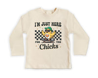 I'm Just Here For The Chicks Baby Sweatshirt, Spring Celebrations