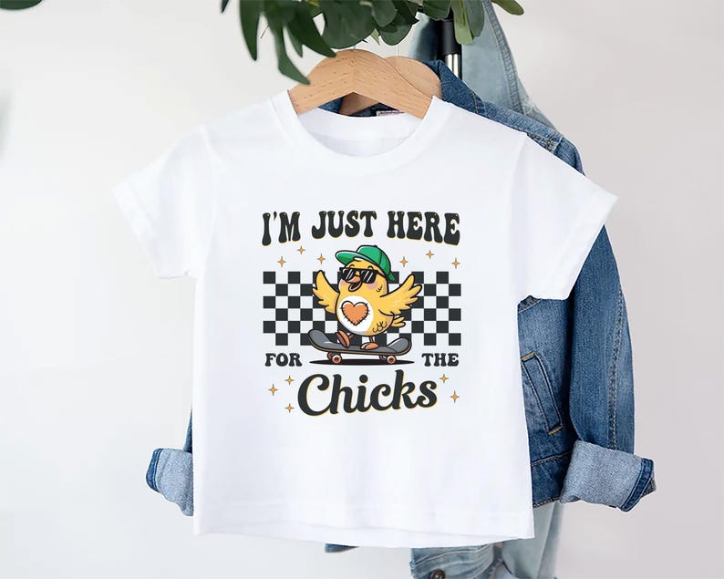 I'm Just Here For The Chicks Baby Sweatshirt, Spring Celebrations